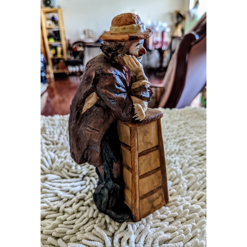 Emmett Kelly, Jr. Clown Collection "WHY ME" Flambro Limited. Edition -9 1/2" - Picture 13 of 14